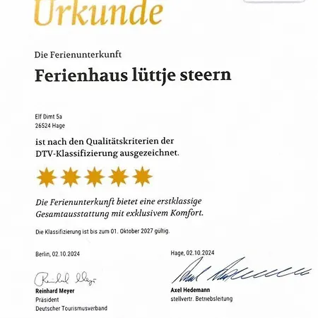 Ferienhaus-luettje-steern * Hage